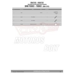   Csomagtartó alap BMW F 650 GS (08-17) / F 700 GS (13-17) / F 800 GS (08-17) / F 800 GS Adventure (13-18) GIVI