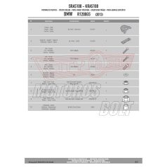   Csomagtartó alap BMW R 1200 GS (13-18) / BMW R 1250 GS (2019-2023) GIVI alumínium