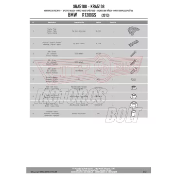   Csomagtartó alap BMW R 1200 GS (13-18) / BMW R 1250 GS (2019-2023) GIVI alumínium