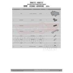   Csomagtartó alap BMW R 1200 GS ADVENTURE (14-18) / BMW R 1250 GS Adventure (2019-24) GIVI alumínium
