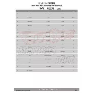  Csomagtartó alap BMW R 1200 RT (14-18) / BMW R 1250 RT (2019) GIVI alumínium