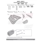 Csomagtartó alap BMW R 1200 RT (14-18) / BMW R 1250 RT (2019) GIVI alumínium
