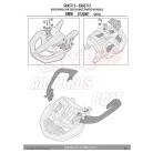 Csomagtartó alap BMW R 1200 RT (14-18) / BMW R 1250 RT (2019) GIVI alumínium