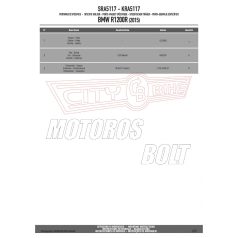   Csomagtartó alap BMW R 1200 R (2015-2018) / BMW R 1200 RS (2015-2018) BMW R 1250 R (19 > 24) BMW R 1250 RS (19 > 22) GIVI alumínium