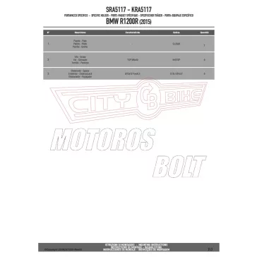   Csomagtartó alap BMW R 1200 R (2015-2018) / BMW R 1200 RS (2015-2018) BMW R 1250 R (2019-2025) BMW R 1250 RS (19 > 22) GIVI alumínium