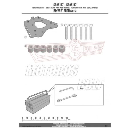 Csomagtartó alap BMW R 1200 R (2015-2018) / BMW R 1200 RS (2015-2018) BMW R 1250 R (19 > 24) BMW R 1250 RS (19 > 22) GIVI alumínium
