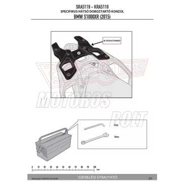 Csomagtartó alap BMW S 1000 XR (2015-2019) GIVI aluminium