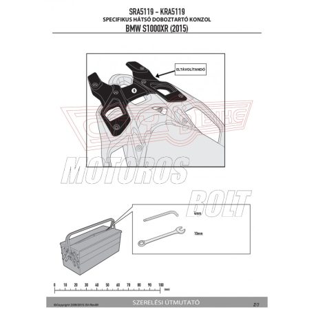 Csomagtartó alap BMW S 1000 XR (2015-2019) GIVI aluminium