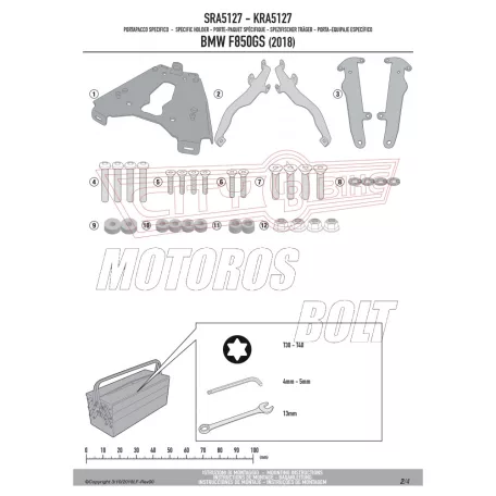 Csomagtartó alap BMW F 750 GS (2018-2023) / BMW F 850 GS (2018-2023) GIVI