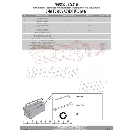 Csomagtartó alap BMW F 850 GS Adventure (2019-2023) GIVI