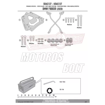   Csomagtartó alap BMW F 900 R (2020-2026) / BMW F 900 XR (2020-2026) GIVI