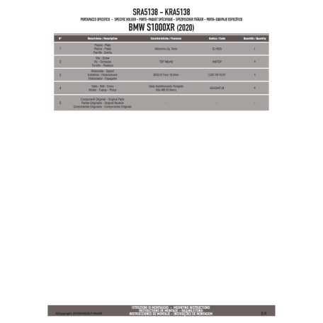 Csomagtartó alap BMW S 1000 XR (2020-2024) GIVI
