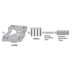   Csomagtartó alap BMW C 400 X(2025)/C 400 GT(2025)/ R 1300 GS (2024-2026)/ R 1300 GS Adventure (2025) GIVI