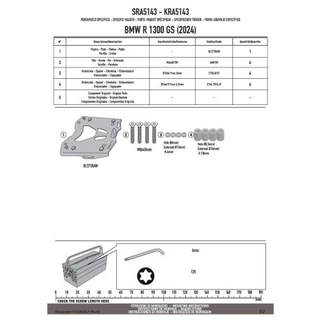 Csomagtartó alap BMW C 400 X(2025)/C 400 GT(2025)/ R 1300 GS (2024-2026)/ R 1300 GS Adventure (2025) GIVI