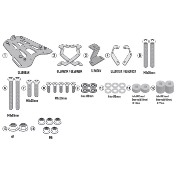 Csomagtartó alap BMW R 1300 GS Adventure (2025-2026) GIVI