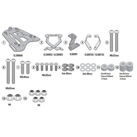 Csomagtartó alap BMW R 1300 GS Adventure (2025) GIVI