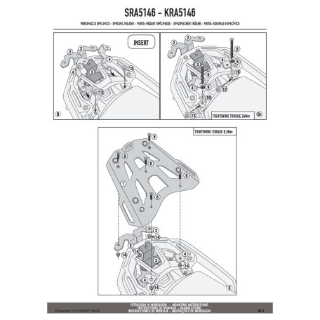 Csomagtartó alap BMW R 1300 GS Adventure (2025) GIVI