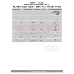   Csomagtartó alap DUCATI MULTISTRADA 1200 (10-14) GIVI alumínium