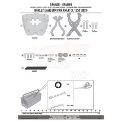 Csomagtartó alap GIVI SRA8400