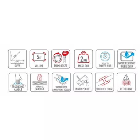 Tanktáska GIVI Sport-T ST605C TanklockED felfogatással