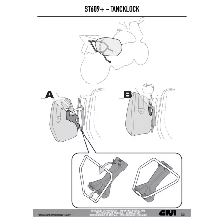 GIVI ST609+ 25+25 literes Easylock oldaltáska szett – sportos, vízálló