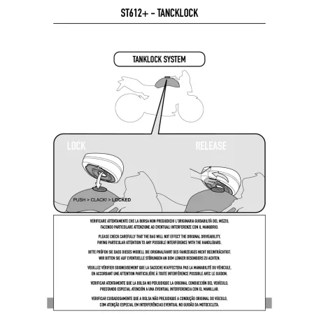 GIVI ST612 TANKLOCK tanktáska – 12–15L bővíthető, esővédővel és telefontartóval