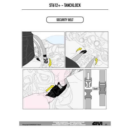 GIVI ST612 TANKLOCK tanktáska – 12–15L bővíthető, esővédővel és telefontartóval