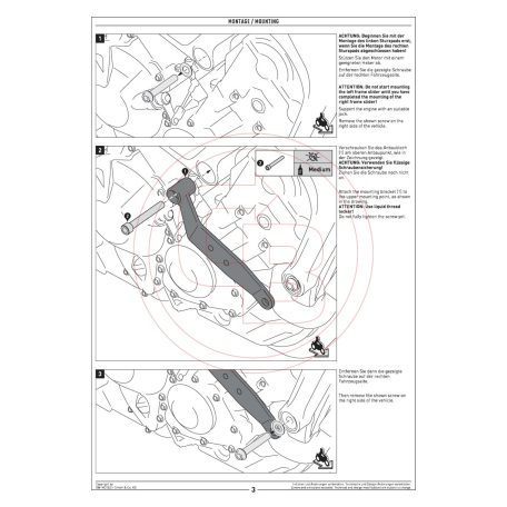 SW-MOTECH bukógomba szett YAMAHA Tracer 900 (2014-2020) Váz- és blokkvédelem