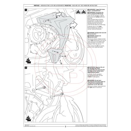 SW-MOTECH bukógomba szett BMW S 1000 R (2013-2016) – Váz- és blokkvédelem