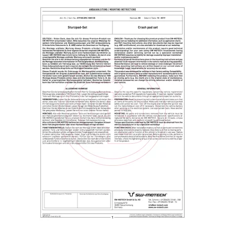 SW-MOTECH bukógomba szett BMW F 900 R – Váz- és blokkvédelem