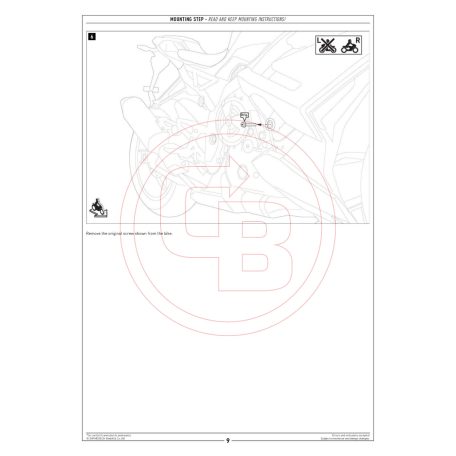 SW-MOTECH bukógomba szett BMW S 1000 R/ M 1000 R – Váz- és blokkvédelem