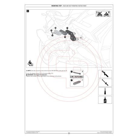 SW-MOTECH bukógomba szett BMW S 1000 R/ M 1000 R – Váz- és blokkvédelem