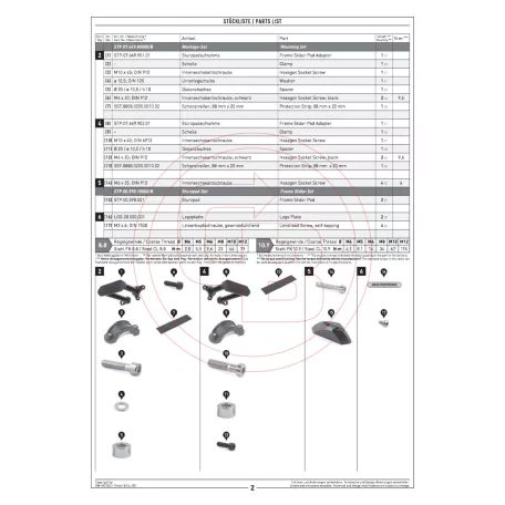 SW-MOTECH bukógomba szett BMW G 310 R – Váz- és blokkvédelem