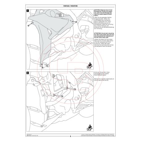 SW-MOTECH bukógomba szett BMW S 1000 R (2016-2020) – Váz- és blokkvédelem