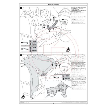 SW-MOTECH bukógomba szett BMW S 1000 R (2016-2020) – Váz- és blokkvédelem