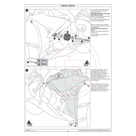SW-MOTECH bukógomba szett BMW S 1000 R (2016-2020) – Váz- és blokkvédelem