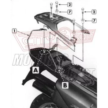 Oldaltáska tartó Honda XL 650V Transalp (00-07) GIVI