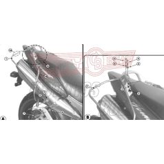   Oldaltáska tartó Honda Hornet 600 / S (98-02) / Honda Hornet 600 (03-06) GIVI