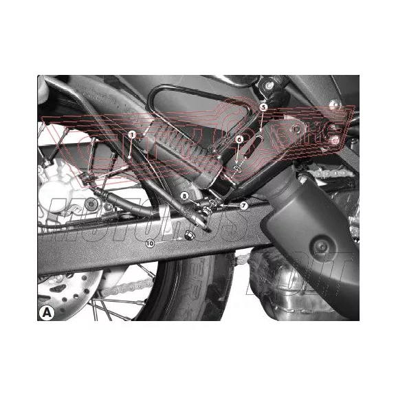 Oldaltáska tartó Honda XL 700V Transalp (08-13) GIVI Oldaltáska tartó Honda XL 700V Transalp (08-13) GIVI