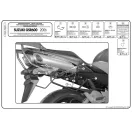 Oldaltáska tartó Suzuki GSR 600 (06-11) GIVI