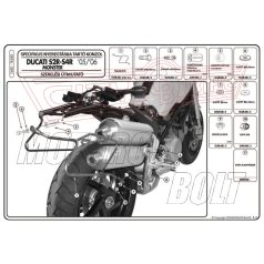   Oldaltáska tartó Ducati Monster S2R/S4R/S4RS 800-1000 (04-08) GIVI