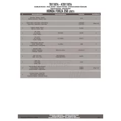   Háttámla HONDA FORZA 125 (21 > 24) / HONDA FORZA 350 (21 > 22) GIVI