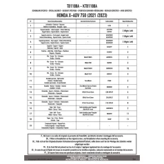 Háttámla HONDA X-ADV 750 (2021-2025) GIVI