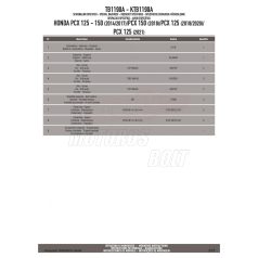   Háttámla HONDA PCX 125 (18 > 24) / PCX 125-150 (14 > 17) / PCX 150 (18) GIVI
