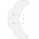 Háttámla MBK Evolys 125-250 (2014-2017) / MBK Skyliner 125-250 (2014) / YAMAHA X-Max 125-250 (2014-2017) / YAMAHA X-Max 400 (2013-2016) GIVI