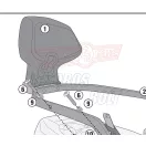 Háttámla YAMAHA X-Max 125 / X-MAX 300 (2023-2026) GIVI