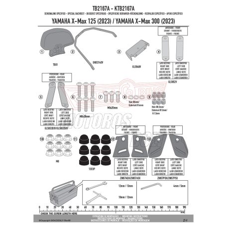 Háttámla YAMAHA X-Max 125 / X-MAX 300 GIVI