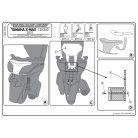 Háttámla MBK Skycruiser 125 (10-12), YAMAHA X-Max 125-250 (10-13) GIVI