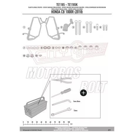 Oldaltáska tartó Easylock táskához Honda CB 1000 R (2018-2019) GIVI