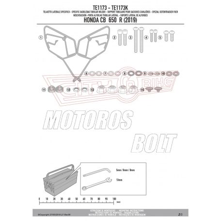 Oldaltáska tartó Easylock táskához Honda CB 650 R (2019) GIVI